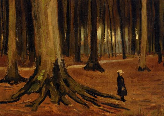 A Girl in a Wood, Vincent van Gogh