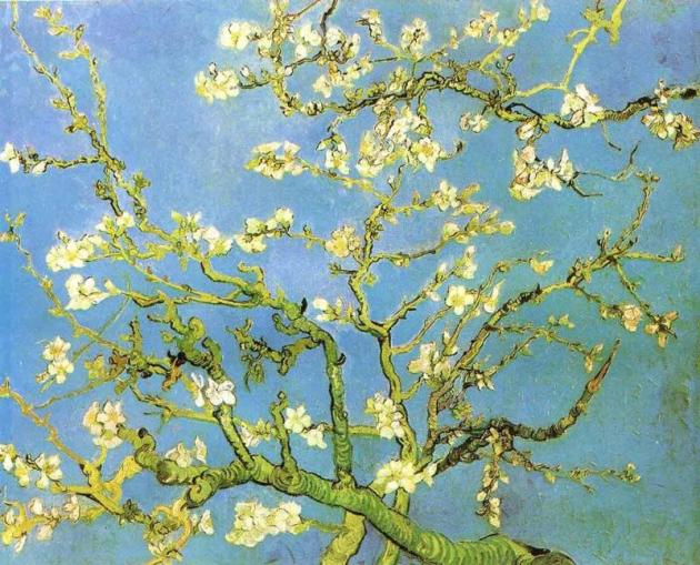 Blossomong Almond Tree, Vincent van Gogh painting